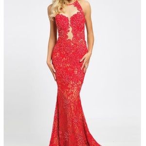 Red Jovani dress never worn!! Tags still on it